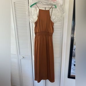 Banana Republic Burnt Orange Midi Dress - XS
